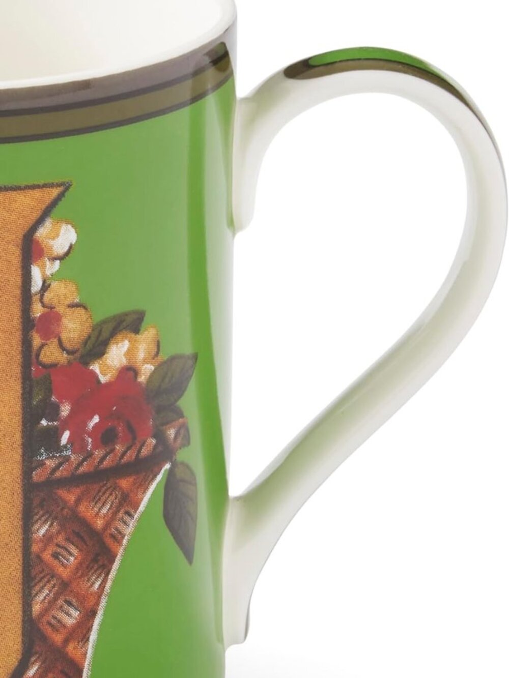 SPODE Kit Kemp Letter "J" Alphabet Mug 12 oz. in Green in Gift Box NWT - Picture 2 of 8